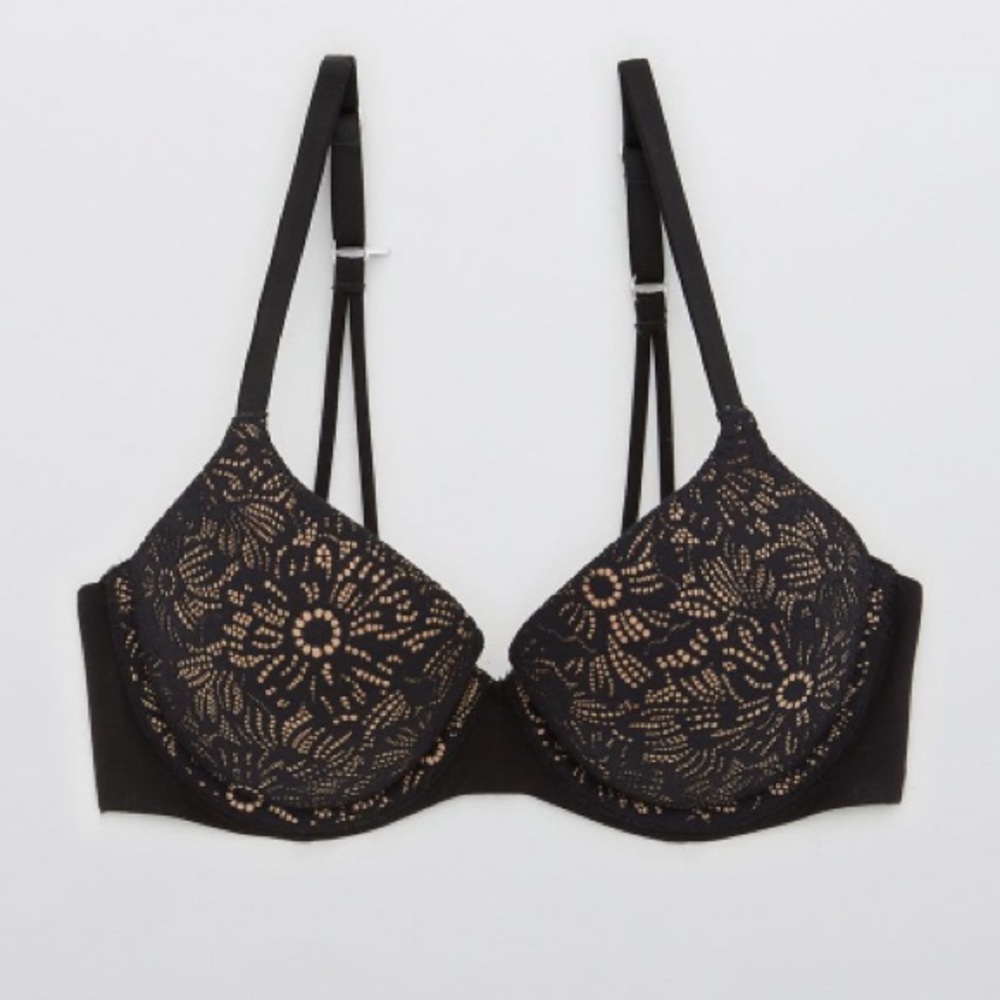 Aerie Sunnie Demi Push Up Blossom Lace Bra - 40C